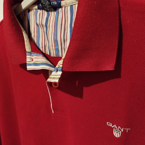 GANT long-sleeve polo shirt, 3XL, red
