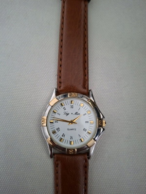 Vag Mar women's watch like new with brown leather strap