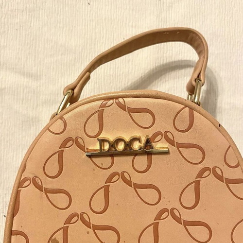 Doca coral-orange handbag like new
