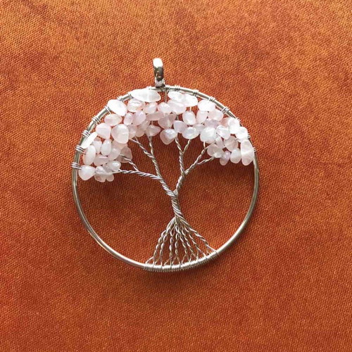 Tree of Life pendant new with natural crystals