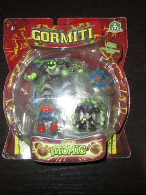 Gormiti Series Atomic σετ με 4 φιγούρες δράσης και 4 κάρτες, sealed