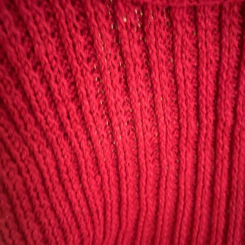 Bolero knitted handmade red new