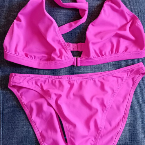 Bluepoint fuchsia brand new women's bikini swimsuit L