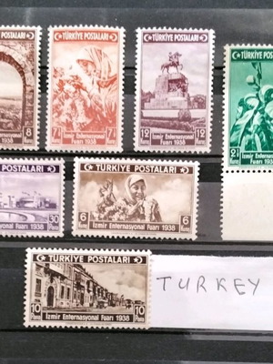 Turkey 1938 stamps new, pack of 10