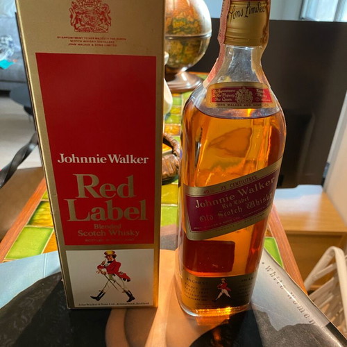 Johnnie Walker Red Label whisky 1968 new, sealed