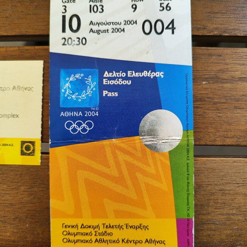 Olympic Games 2004 Tickets like new, general rehearsal and opening ceremonies