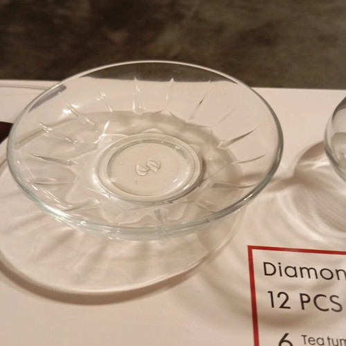 Pasabance 12-piece Turkish tea glass and saucer set new