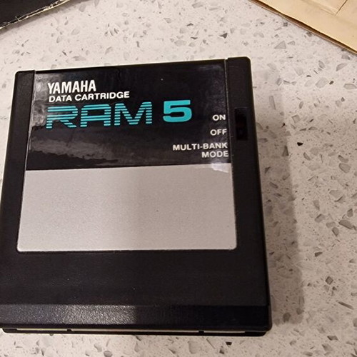 Yamaha RAM 5 Data Memory Cartridge like new, rare for DX7II TX802 RX5