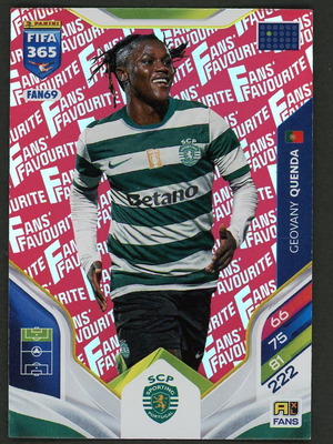 2026 FIFA 365 Adrenalyn XL FAN69 Quenda Red card like new