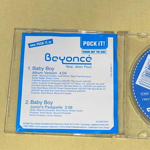 Beyonce rare mini CD single 3" collectible Baby Boy like new