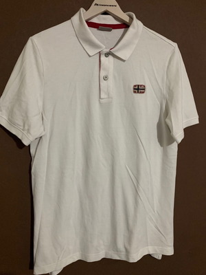 Napapijri polo shirt μεταχειρισμένο, μέγεθος large, άσπρο