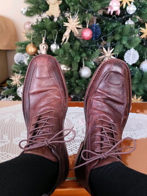 Mos Mosh half boots 44 brown leather like new