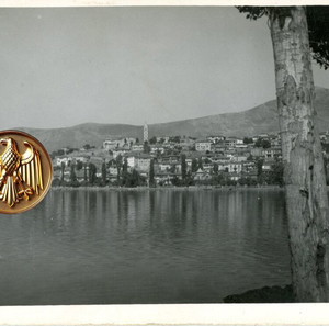 Καρτποσταλ: Νότια άποψη της Καστοριάς (δεκ. 1930) / Kastoria Castoria Καστοριά Δυτική Μακεδονία