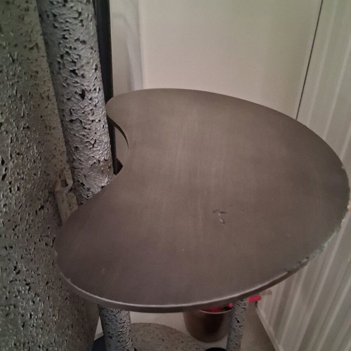 Vintage floor mirror with coat rack and storage space, like new