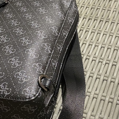 Guess Monogram Crossbody Bag, Limited Edition, dark grey