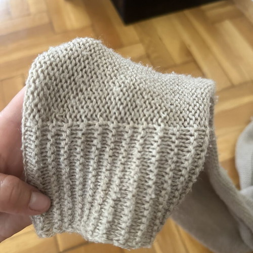 Knitted cardigan beige size S like new