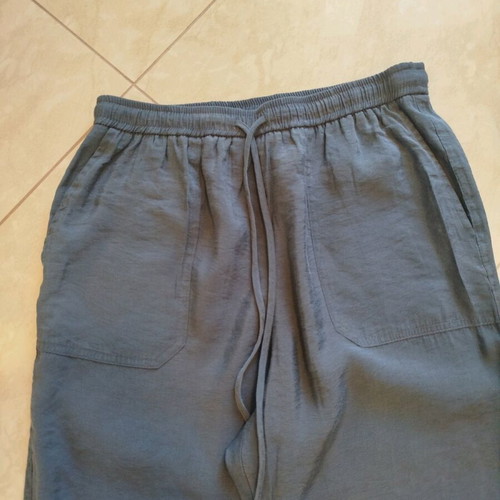 Zara gray wide-leg pants size S new modal fabric