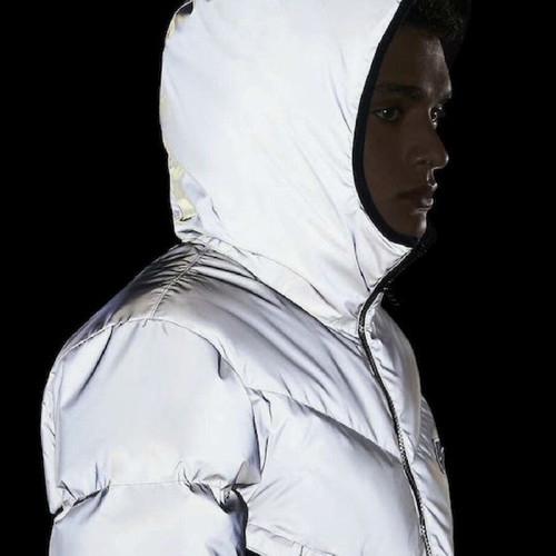 Nike Reflective Puffer used, waterproof with goose down, size S, black and grey