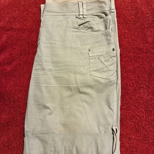 Women's beige bermuda shorts, size M