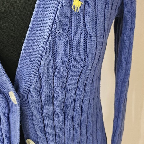 Polo Ralph Lauren Cotton Cardigan like new, blue, size S