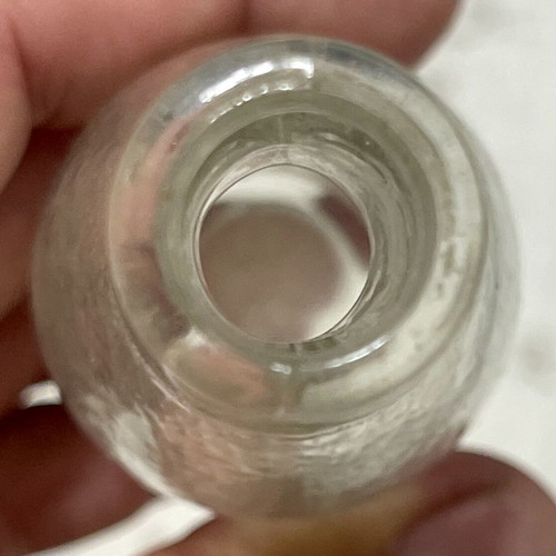 Manolikaki Collectible Glass Juice Bottle 1950s, like new