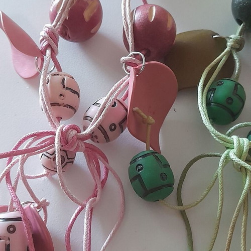 Boho necklaces pack of 10, handmade, multicolor, new