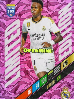 Κάρτα Vinicius Jr XXL Limited Edition FIFA 365 2024 Andrenalyn XL νέα
