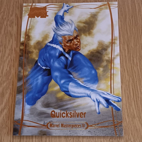 Marvel Masterpieces XL What If Gold Foil #45 Quicksilver card like new