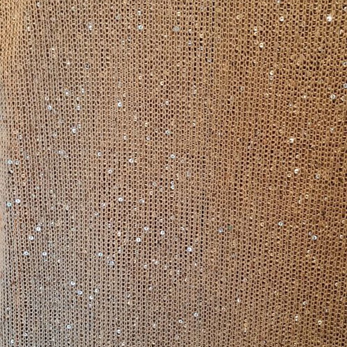 Zara dress knitted with gold sequins like new, size S