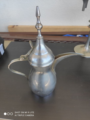 Traditional Arabic Coffee Dallah used, decorative antique
