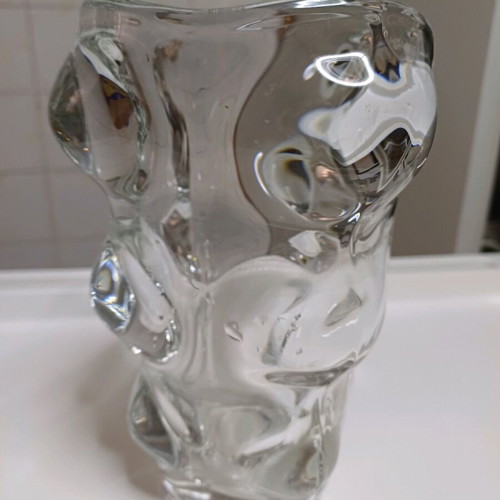 Costa Boda vase used heavy crystal