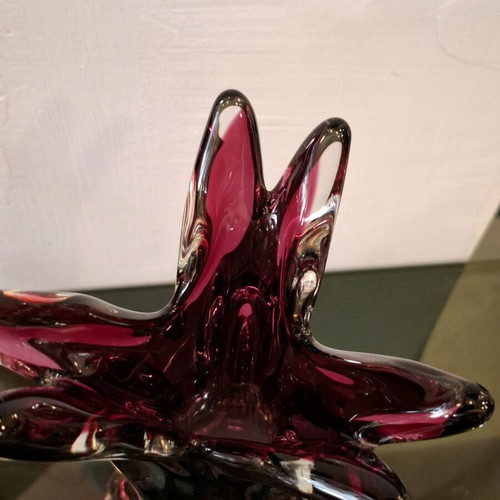 Vintage Murano glass vase like new, 70s