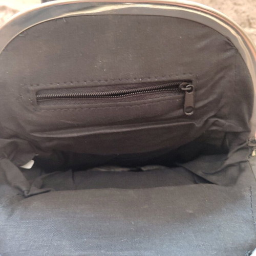 Vintage leather backpack bag new, black, 80-90s