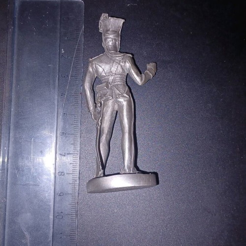 Figure of Greek Lancer Cavalryman 1833 used, made of pewter