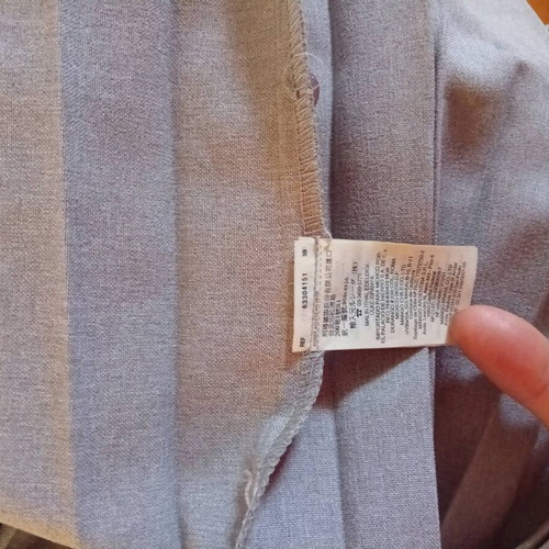 Vintage Y2K Maxi Pleated Skirt Mango S gray like new