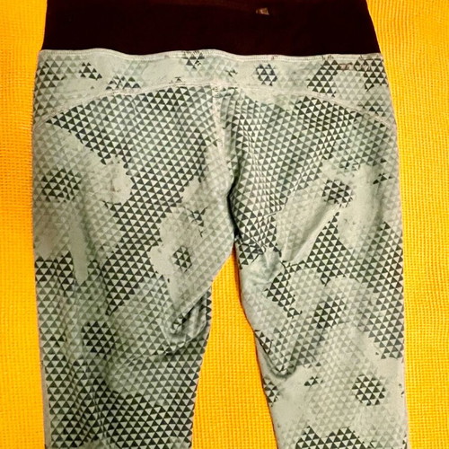 Nike 3/4 leggings used, turquoise, size S