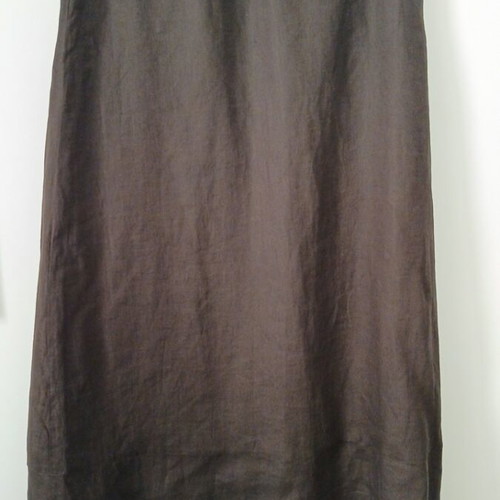 Max & Co skirt like new, A-line, 100% linen, brown, size L