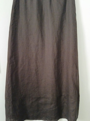 Max & Co skirt like new, A-line, 100% linen, brown, size L