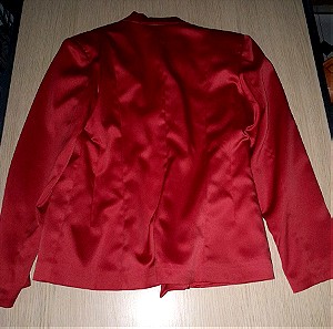 Γυναικείο σακάκι, κόκκινο χρώμα νούμερο large, Rebecca Blu.