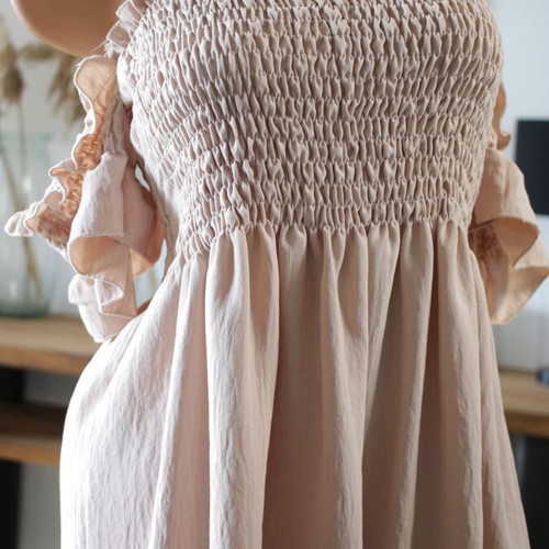 Off Shoulder Dress beige new, size S