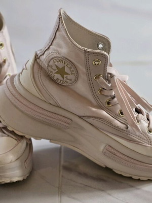 Converse Run Star Legacy CX Platform sneakers used, pink beige, size 40