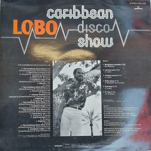 Lobo The Caribbean Disco Show LP used, pop