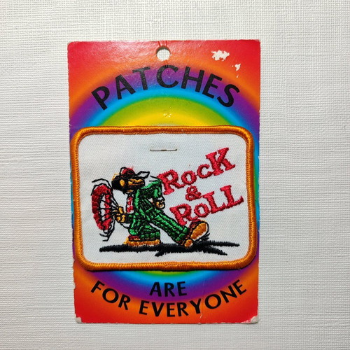 Sew-on patch rock n roll 70s 80s like new