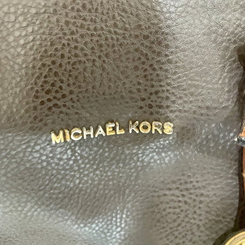 Michael Kors Leather Tote Bag like new, brown with gold details
