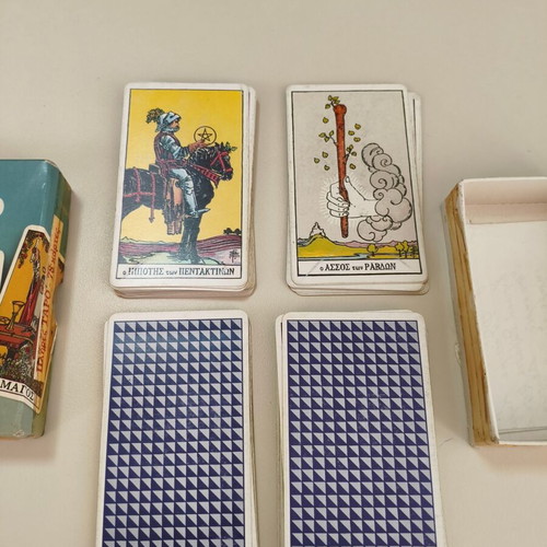 Tarot Cards (E. Waite) Greek Edition 1990, 78 Cards, Used