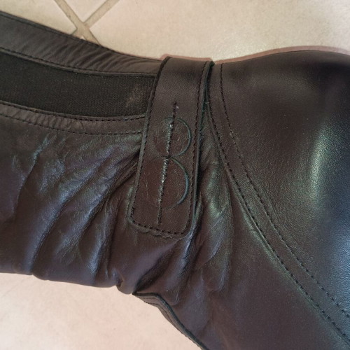 Boxer leather boots used, black, size 38, comfortable fit