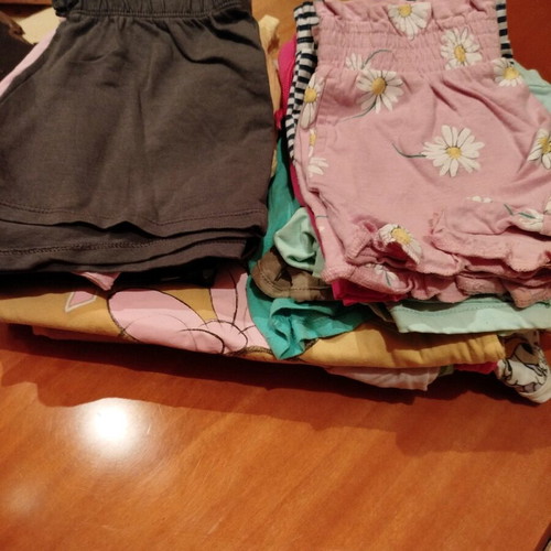 Summer set of shorts and t-shirts for girls age 8, used, H&M Zara Sam