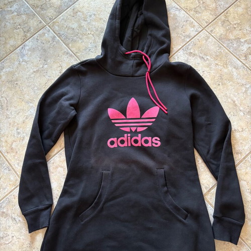 Adidas women's hoodie like new, size S, black-pink