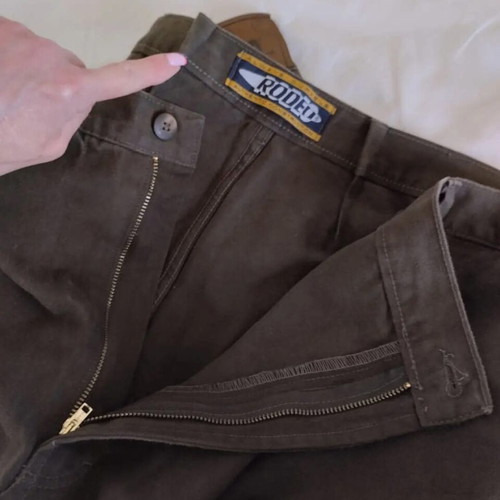 Vintage men's winter cargo pants Rodeo 4XL brown like new