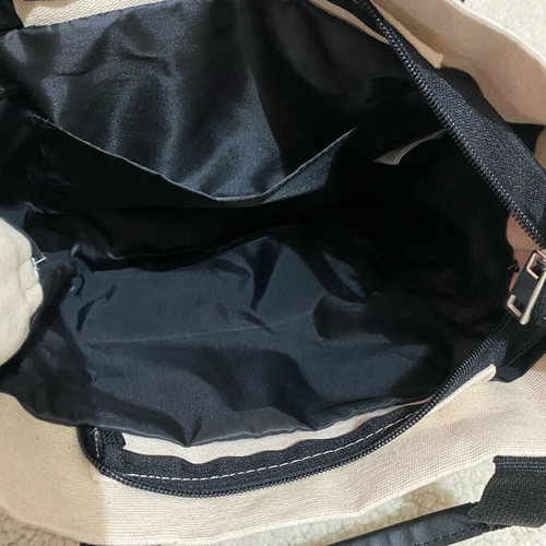Small handbag like new, beige and black